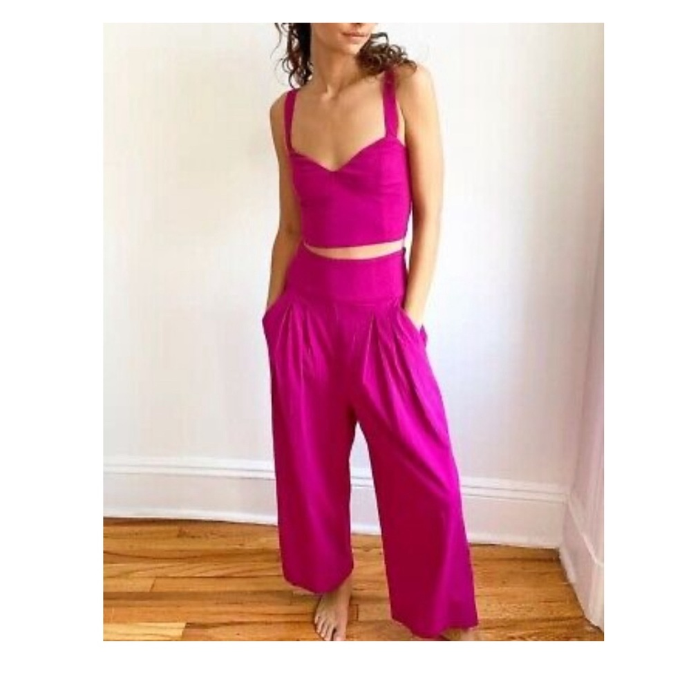 Free People Hot Pink Matching Set